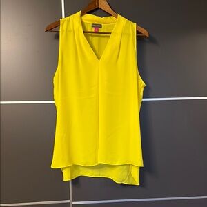 Vince Camuto Yellow Asymmetrical Blouse